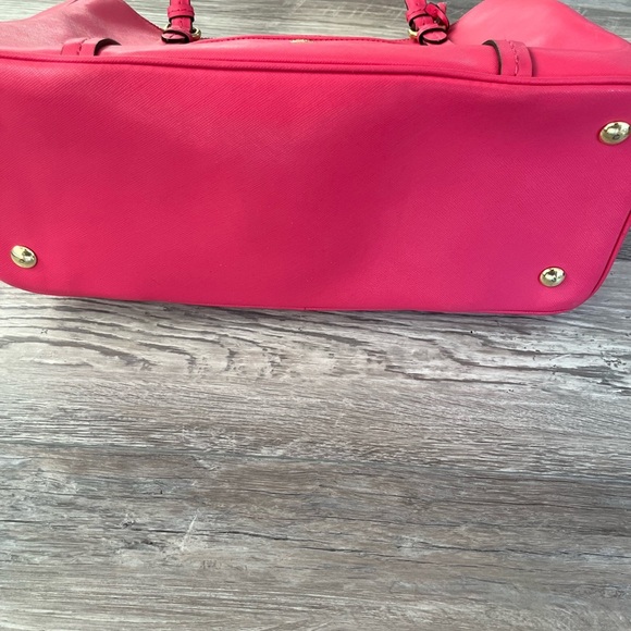 Coach Pink and Gold Shoulder Bag with Detachable Strap - Picture 7 of 13